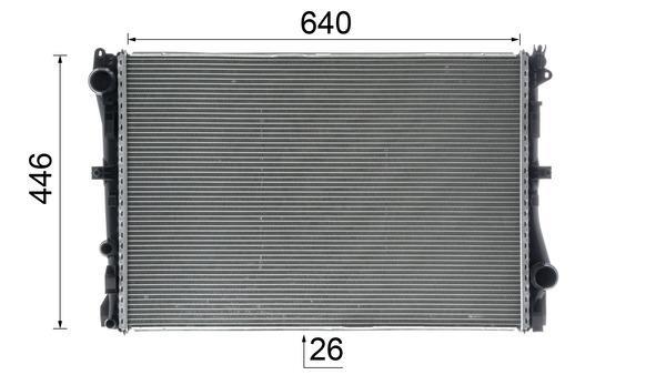 Radiateur moteur (Radiateur de refroidissement) MAHLE Aftermarket CR 2101 000P