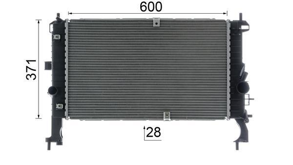 Radiateur moteur (Radiateur de refroidissement) MAHLE Aftermarket CR 2588 000P