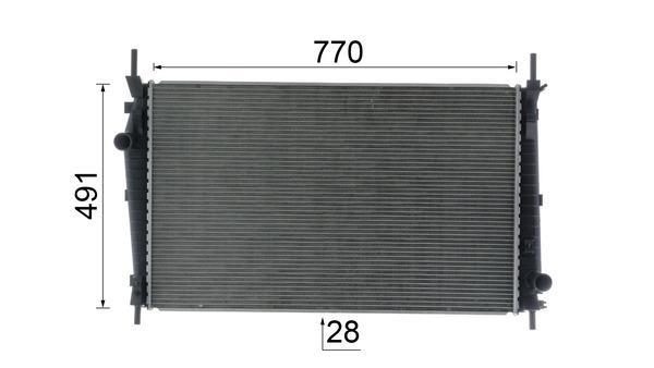 Radiateur moteur (Radiateur de refroidissement) MAHLE Aftermarket CR 2589 000P