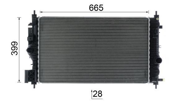 Radiateur moteur (Radiateur de refroidissement) MAHLE Aftermarket CR 2592 000P
