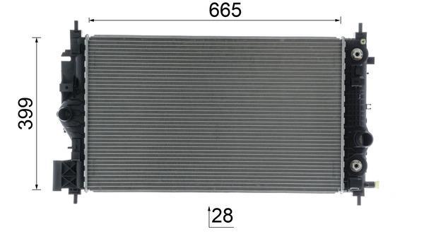 Radiateur moteur (Radiateur de refroidissement) MAHLE Aftermarket CR 2593 000P