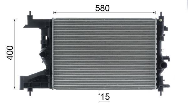 Radiateur moteur (Radiateur de refroidissement) MAHLE Aftermarket CR 2595 000P