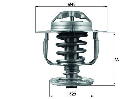 Thermostat d'eau (Calorstat) MAHLE Aftermarket ref. TX 110 82D