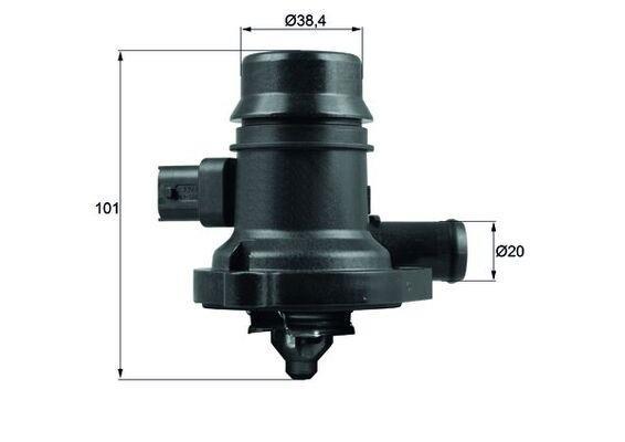 Thermostat d'eau (Calorstat) MAHLE Aftermarket ref. TM 36 103