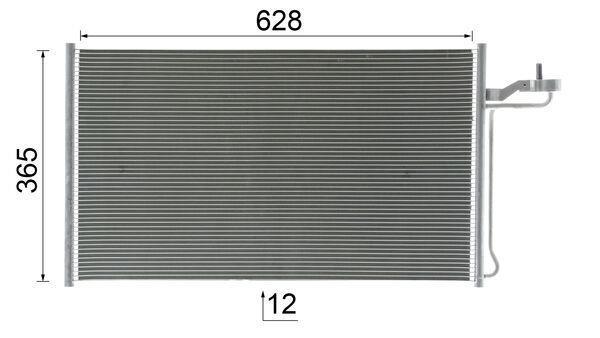 Condenseur, climatisation (Radiateur de climatisation) MAHLE Aftermarket ref. AC 27 000S