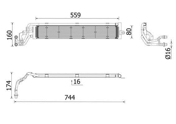 Radiateur moteur (Radiateur de refroidissement) MAHLE Aftermarket CR 2697 000P