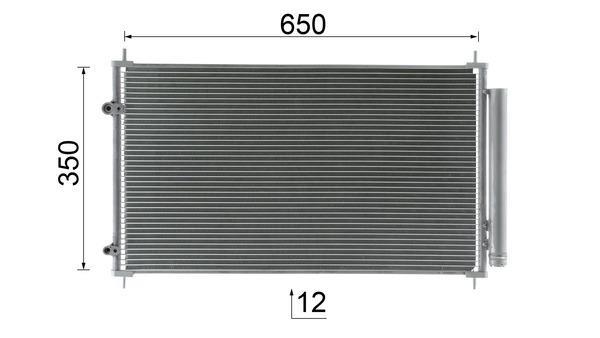 Condenseur, climatisation (Radiateur de climatisation) MAHLE Aftermarket AC 970 000S