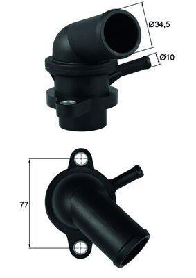 Thermostat d'eau (Calorstat) MAHLE Aftermarket ref. TI 240 87D