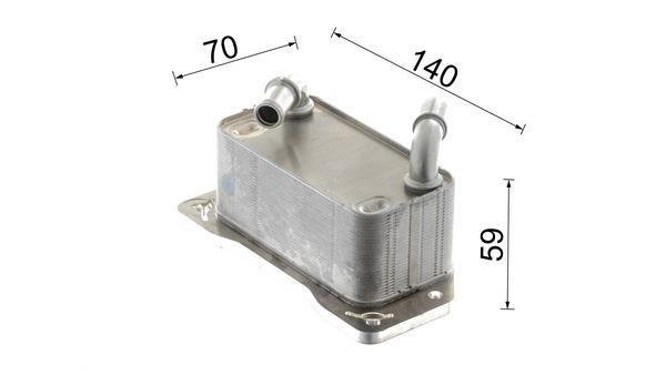 Radiateur d'huile moteur (Refroidisseur d'huile moteur) MAHLE Aftermarket CLC 322 000P