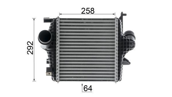 Intercooler, échangeur (Refroidisseur d'air) MAHLE Aftermarket ref. CI 672 000P