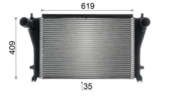 Intercooler, échangeur (Refroidisseur d'air) MAHLE Aftermarket ref. CI 667 000P