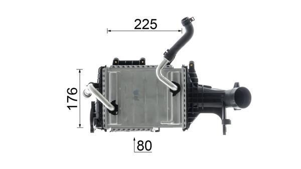 Intercooler, échangeur (Refroidisseur d'air) MAHLE Aftermarket ref. CI 665 000P