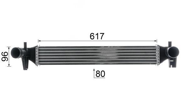 Intercooler, échangeur (Refroidisseur d'air) MAHLE Aftermarket ref. CI 516 000P