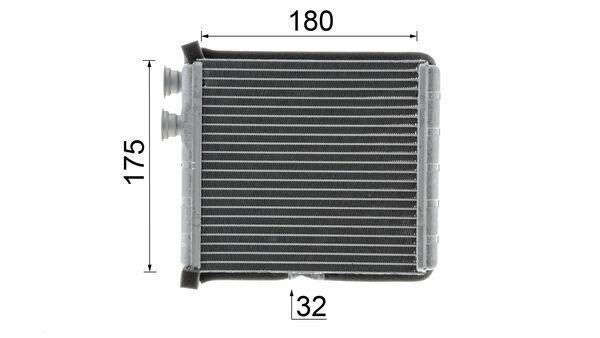 Radiateur de chauffage MAHLE Aftermarket ref. AH 298 000P