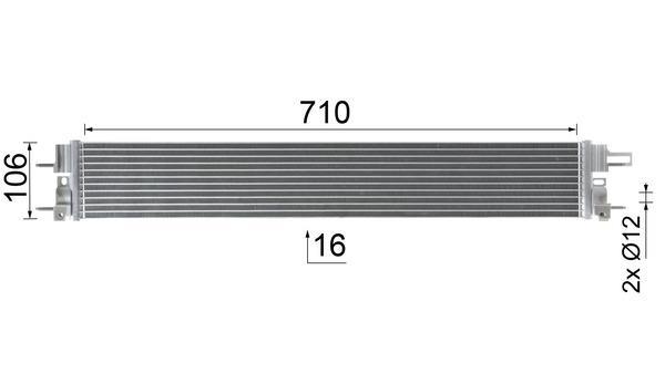 Condenseur, climatisation (Radiateur de climatisation) MAHLE Aftermarket ref. AC 1126 000P