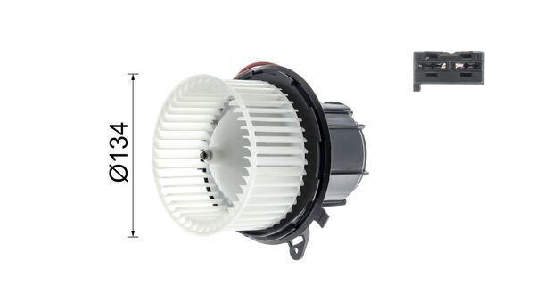 Pulseur d'air habitacle (Ventilateur habitacle) MAHLE Aftermarket ref. AB 146 000P