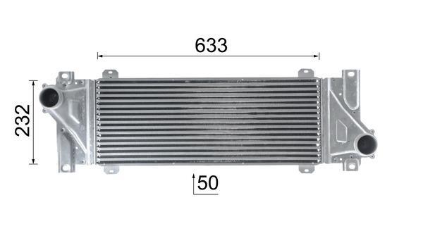 Intercooler, échangeur (Refroidisseur d'air) MAHLE Aftermarket ref. CI 117 000P