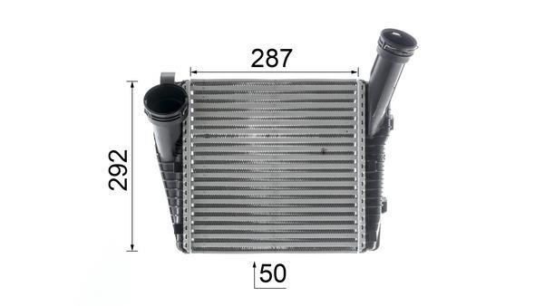 Intercooler, échangeur (Refroidisseur d'air) MAHLE Aftermarket ref. CI 142 000P