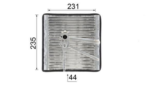 Evaporateur climatisation MAHLE Aftermarket ref. AE 194 000P