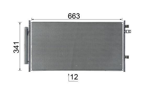 Condenseur, climatisation (Radiateur de climatisation) MAHLE Aftermarket ref. AC 33 000S