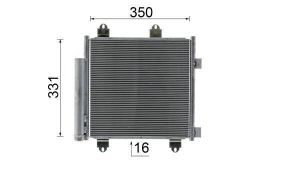 Condenseur, climatisation (Radiateur de climatisation) MAHLE Aftermarket ref. AC 899 000S