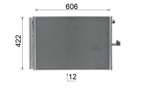 Condenseur, climatisation (Radiateur de climatisation) MAHLE Aftermarket ref. AC 932 000S