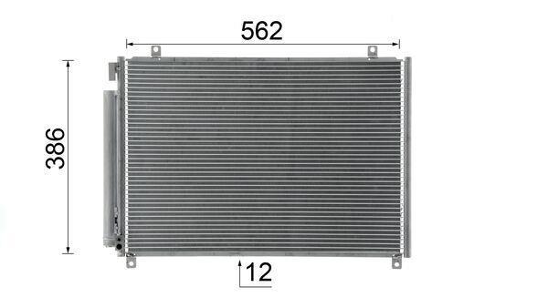 Condenseur, climatisation (Radiateur de climatisation) MAHLE Aftermarket ref. AC 1057 000S