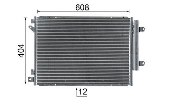 Condenseur, climatisation (Radiateur de climatisation) MAHLE Aftermarket ref. AC 1025 000S