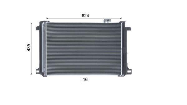 Condenseur, climatisation (Radiateur de climatisation) MAHLE Aftermarket ref. AC 786 000P