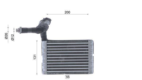 Evaporateur climatisation MAHLE Aftermarket ref. AE 5 000P