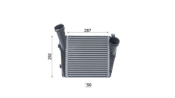 Intercooler, échangeur (Refroidisseur d'air) MAHLE Aftermarket ref. CI 141 000P