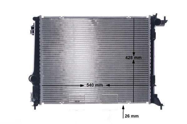 Radiateur moteur (Radiateur de refroidissement) MAHLE Aftermarket ref. CR 1698 000S
