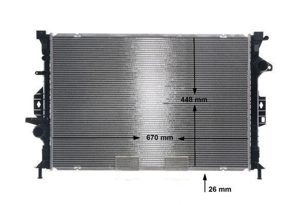 Radiateur moteur (Radiateur de refroidissement) MAHLE Aftermarket ref. CR 814 000S