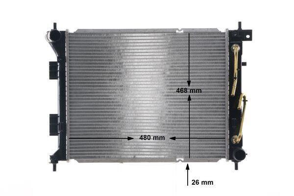Radiateur moteur (Radiateur de refroidissement) MAHLE Aftermarket CR 2104 000S