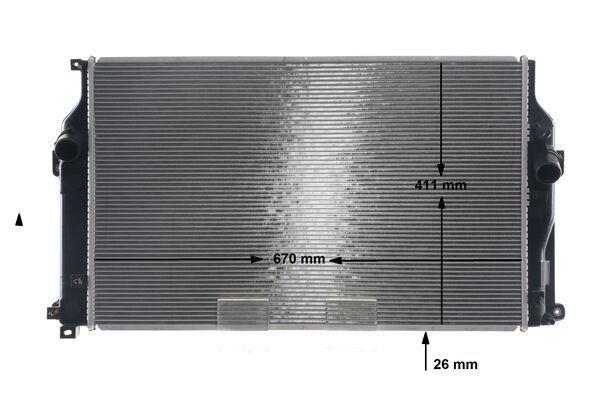 Radiateur moteur (Radiateur de refroidissement) MAHLE Aftermarket CR 2270 000S