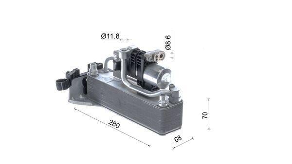 Condenseur, climatisation (Radiateur de climatisation) MAHLE Aftermarket ref. AC 1119 000S