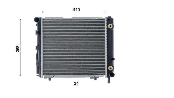 Radiateur moteur (Radiateur de refroidissement) MAHLE Aftermarket CR 275 000S
