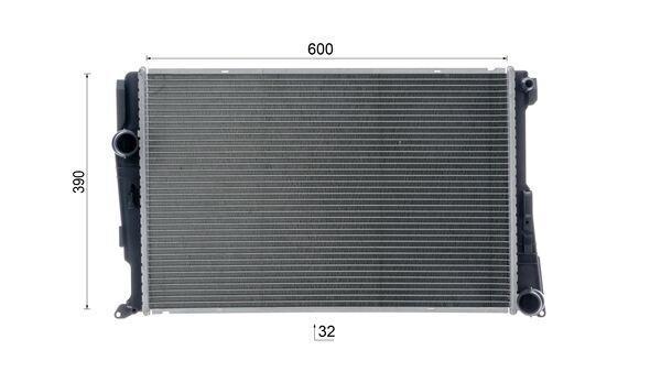 Radiateur moteur (Radiateur de refroidissement) MAHLE Aftermarket CR 877 000S