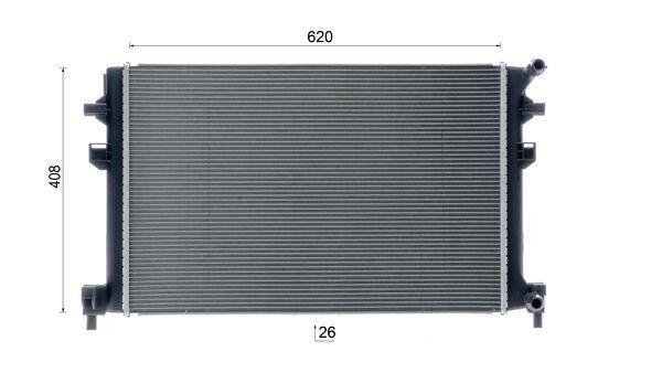 Radiateur basse température, intercooler MAHLE Aftermarket ref. CR 959 000S
