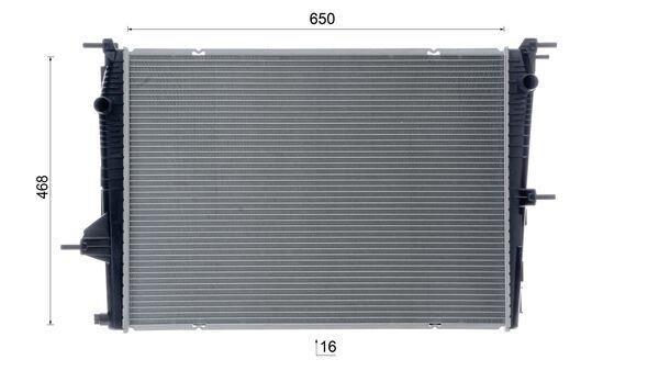 Radiateur moteur (Radiateur de refroidissement) MAHLE Aftermarket CR 1197 000S