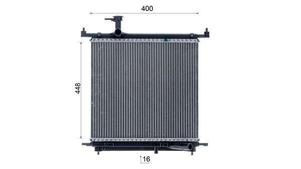 Radiateur moteur (Radiateur de refroidissement) MAHLE Aftermarket CR 2071 000P