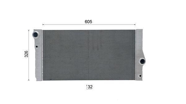 Radiateur moteur (Radiateur de refroidissement) MAHLE Aftermarket CR 2110 000S