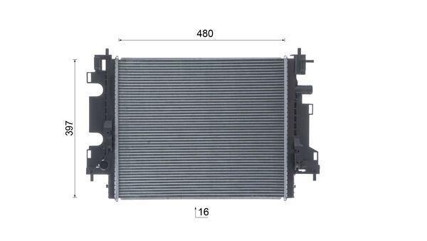 Radiateur moteur (Radiateur de refroidissement) MAHLE Aftermarket CR 2232 000S