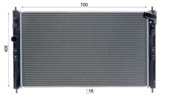 Radiateur moteur (Radiateur de refroidissement) MAHLE Aftermarket CR 2238 000S