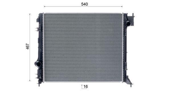 Radiateur moteur (Radiateur de refroidissement) MAHLE Aftermarket CR 2241 000S