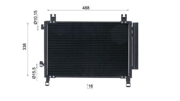 Condenseur, climatisation (Radiateur de climatisation) MAHLE Aftermarket ref. AC 1085 000S