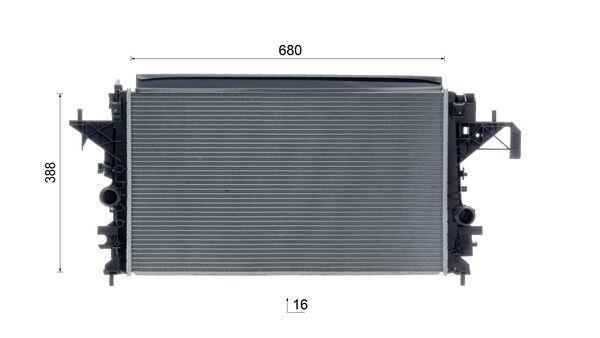 Radiateur moteur (Radiateur de refroidissement) MAHLE Aftermarket CR 2250 000S