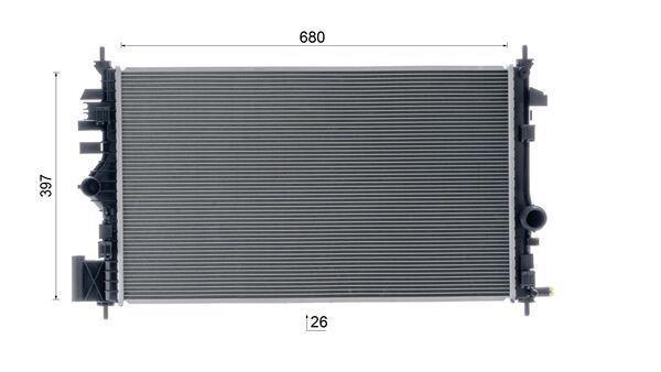 Radiateur moteur (Radiateur de refroidissement) MAHLE Aftermarket CR 2265 000S