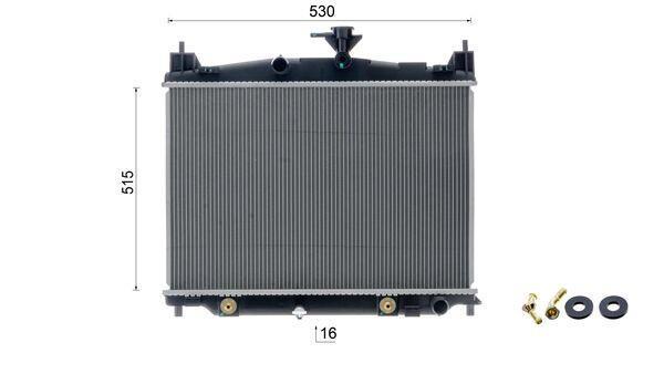 Radiateur moteur (Radiateur de refroidissement) MAHLE Aftermarket CR 2267 000S