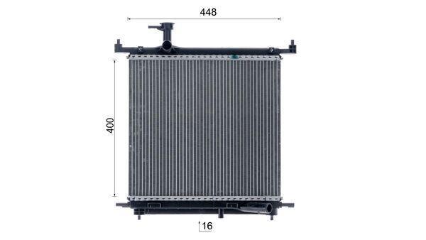 Radiateur moteur (Radiateur de refroidissement) MAHLE Aftermarket CR 2071 000P